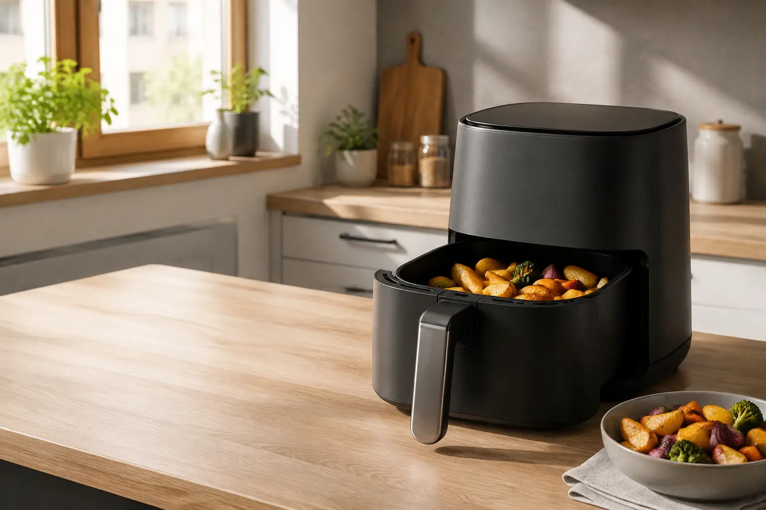 Ako vybrať teplovzdušnú fritézu: objem, spotreba a funkcie